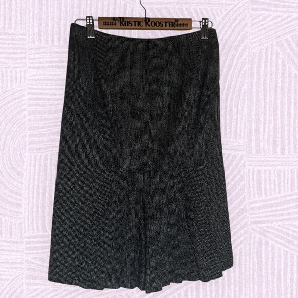 Express Design Studio Black White Tweed Fishtail Pencil Skirt Size 2 Y2K Vintage - Picture 6 of 11